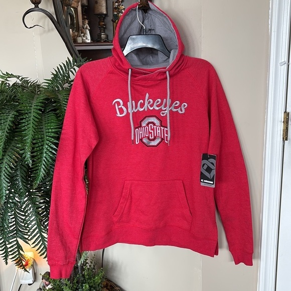 NWT Colosseum Ohio State Buckeyes Red Hoodie Sweatshirt Embroidered College - Picture 16 of 16